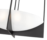 Devon 8 Light 32" Pendant in Matte Black