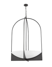 Devon 8 Light 32" Pendant in Matte Black