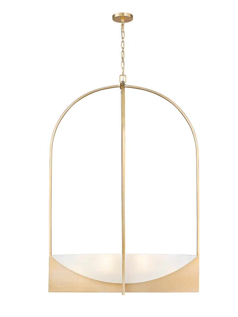 Devon 8 Light 32" Pendant in Modern Gold
