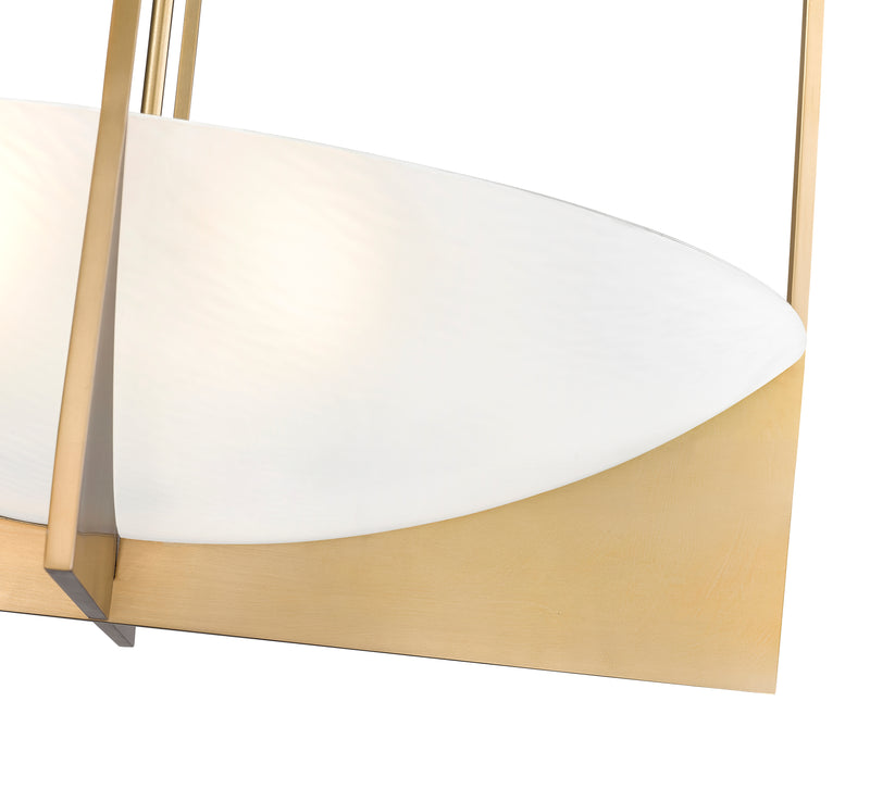 Devon 8 Light 32" Pendant in Modern Gold
