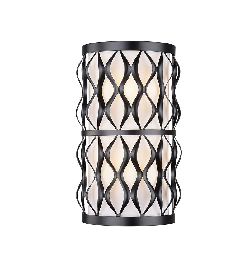 Harden 2 Light 8" Wall Sconce in Matte Black