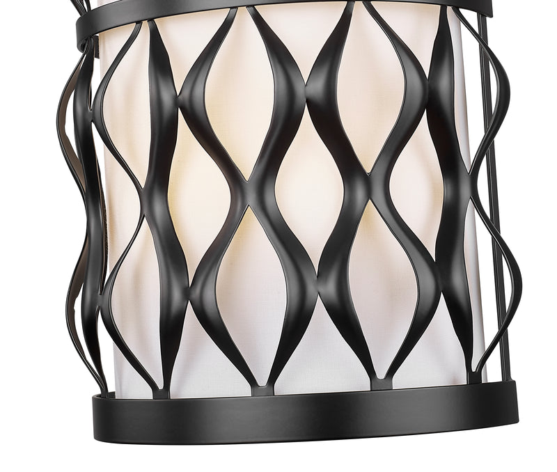 Harden 2 Light 8" Wall Sconce in Matte Black