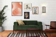 Harden 2 Light 8" Wall Sconce in Matte Black in a room setting