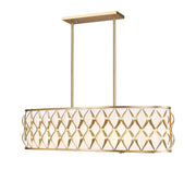 Harden 10 Light 43" Linear Pendant in Modern Gold