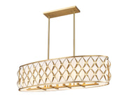 Harden 10 Light 43" Linear Pendant in Modern Gold