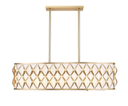 Harden 10 Light 43" Linear Pendant in Modern Gold