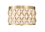 Harden 3 Light 12.25" Flush mount in Modern Gold