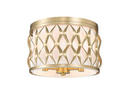 Harden 3 Light 12.25" Flush mount in Modern Gold