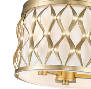 Harden 3 Light 12.25" Flush mount in Modern Gold