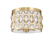 Harden 3 Light 12.25" Flush mount in Modern Gold