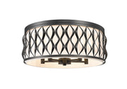 Harden 5 Light 20.25" Flush mount in Matte Black
