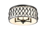 Harden 5 Light 20.25" Flush mount in Matte Black