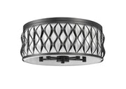Harden 5 Light 20.25" Flush mount in Matte Black