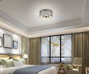 Harden 5 Light 20.25" Flush mount in Matte Black in a room setting