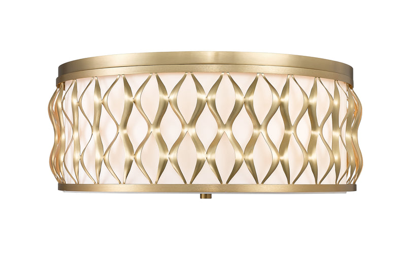 Harden 5 Light 20.25" Flush mount in Modern Gold