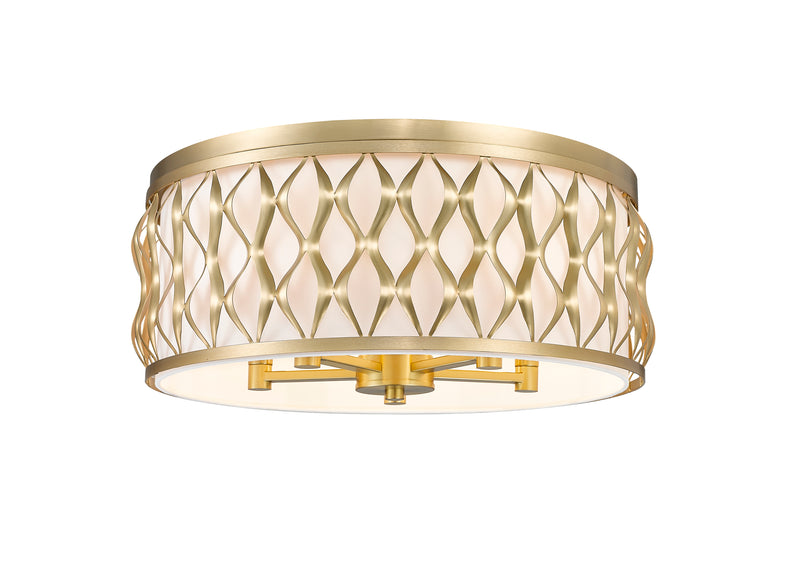 Harden 5 Light 20.25" Flush mount in Modern Gold