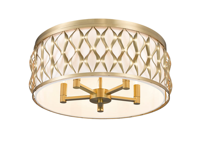 Harden 5 Light 20.25" Flush mount in Modern Gold