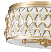 Harden 5 Light 20.25" Flush mount in Modern Gold
