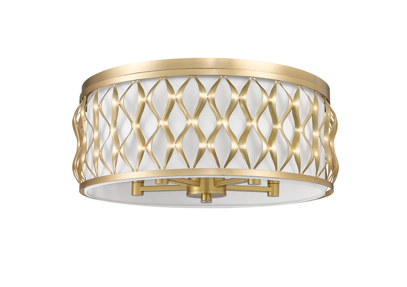Harden 5 Light 20.25" Flush mount in Modern Gold