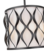 Harden 3 Light 12" Pendant in Matte Black