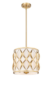 Harden 3 Light 12" Pendant in Modern Gold