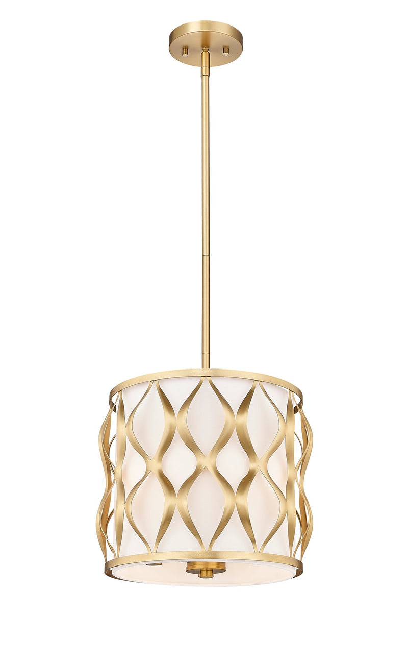 Harden 3 Light 12" Pendant in Modern Gold