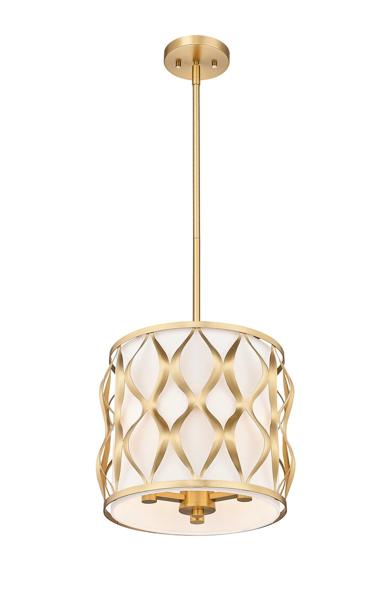 Harden 3 Light 12" Pendant in Modern Gold