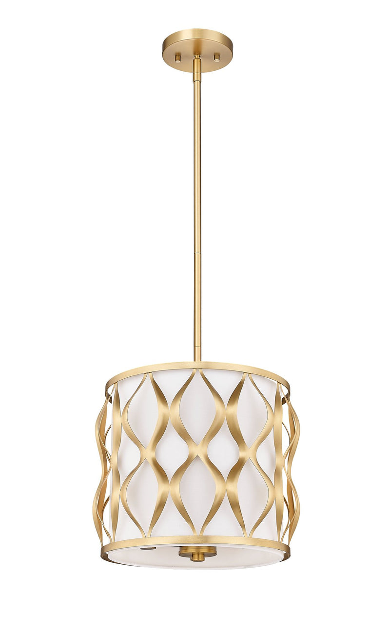 Harden 3 Light 12" Pendant in Modern Gold