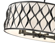 Harden 10 Light 32" Pendant in Matte Black