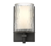 Grayson 1 Light 4.75" Wall Sconce in Matte Black