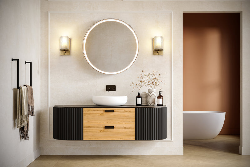 Grayson 1 Light 4.75" Wall Sconce in Modern Gold in a room setting