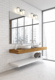 Grayson 2 Light 16" Vanity in Chrome in a room setting