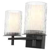 Grayson 2 Light 16" Vanity in Matte Black