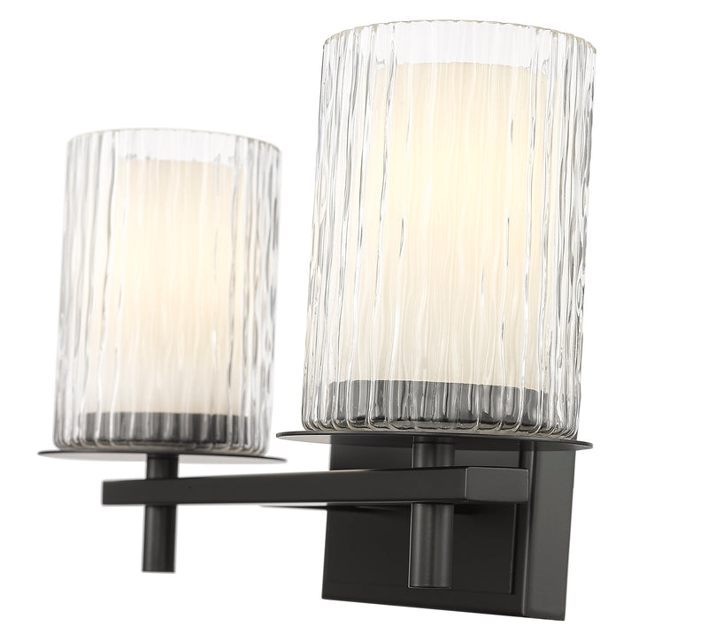 Grayson 2 Light 16" Vanity in Matte Black