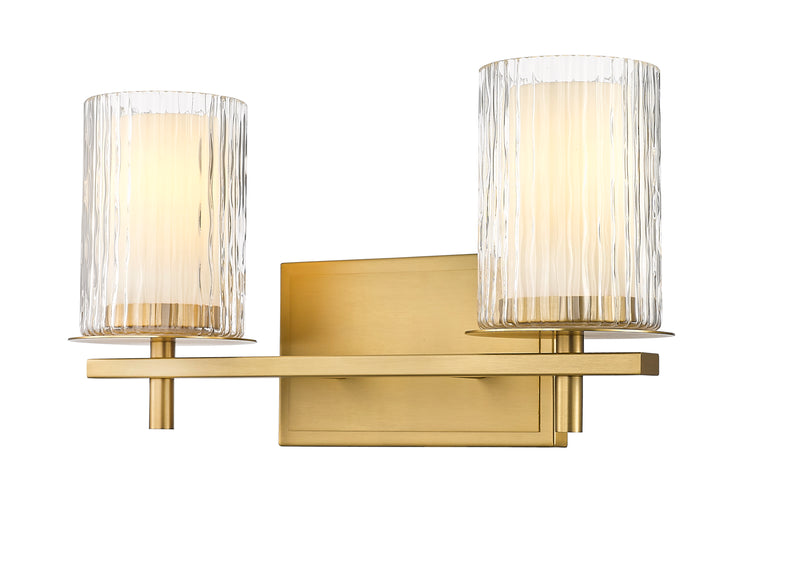 Grayson 2 Light 16" Vanity in Modern Gold