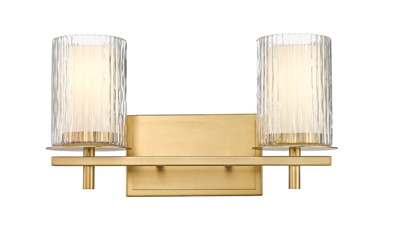 Grayson 2 Light 16" Vanity in Modern Gold