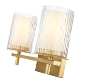 Grayson 2 Light 16" Vanity in Modern Gold
