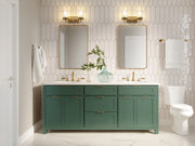 Grayson 2 Light 16" Vanity in Modern Gold in a room setting