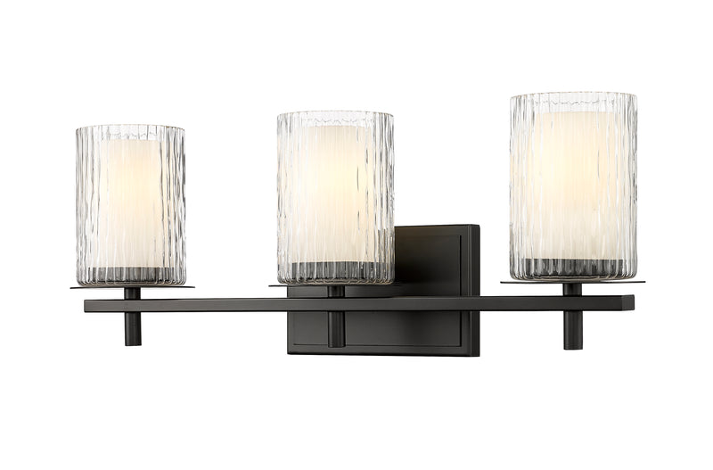 Grayson 3 Light 23" Vanity in Matte Black