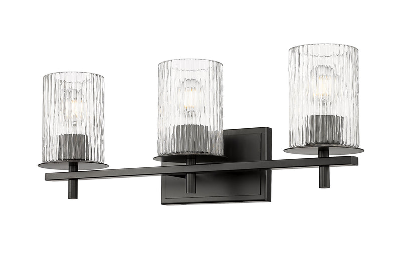 Grayson 3 Light 23" Vanity in Matte Black