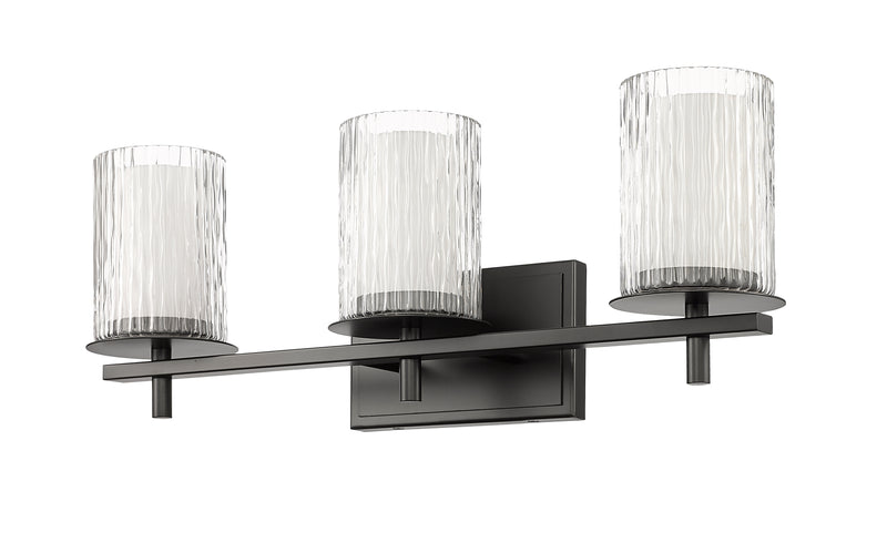 Grayson 3 Light 23" Vanity in Matte Black