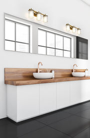 Grayson 3 Light 23" Vanity in Modern Gold in a room setting