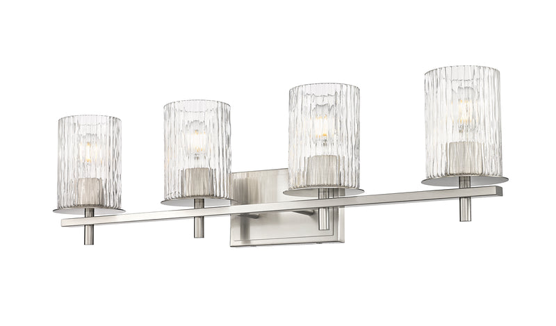 Grayson 4 Light 31" Vanity in Brushed Nickel