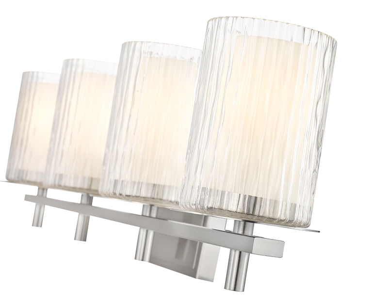 Grayson 4 Light 31" Vanity in Brushed Nickel
