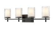 Grayson 4 Light 31" Vanity in Matte Black