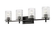 Grayson 4 Light 31" Vanity in Matte Black