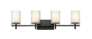Grayson 4 Light 31" Vanity in Matte Black