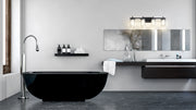Grayson 4 Light 31" Vanity in Matte Black in a room setting