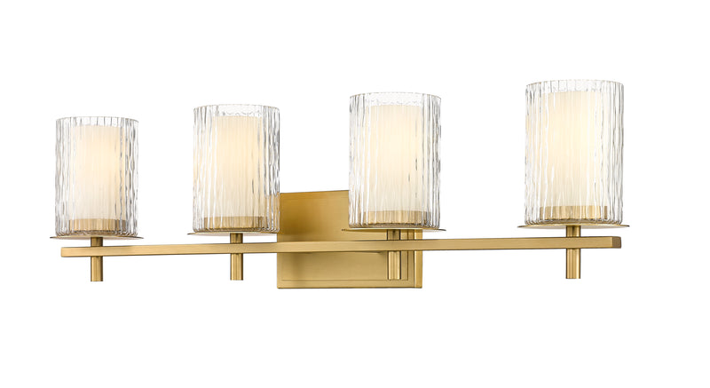 Grayson 4 Light 31" Vanity in Modern Gold