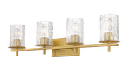 Grayson 4 Light 31" Vanity in Modern Gold